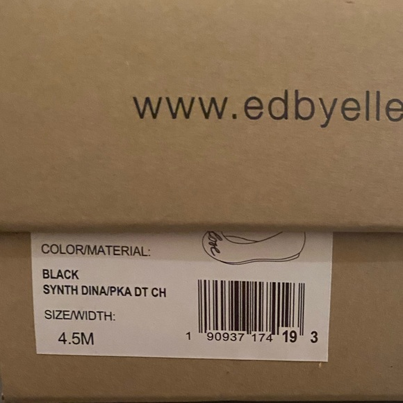 NIB [Ellen Degeneres] EG: 'Love' Langlee Ballet Flats in Black Big Girls Sz 4.5 - Picture 11 of 11